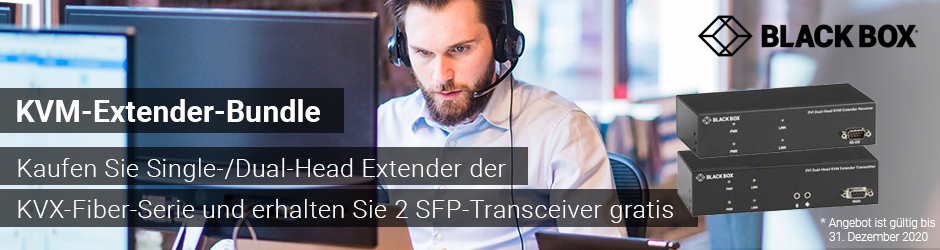 BlackBox KVX Fiber Serie - KVM Extender Bundle BlackBox KVX Fiber Serie - KVM Extender Bundle